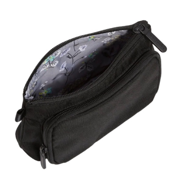NWT Vera Bradley Canvas 2-Compartment Medium Size Compact Organizer Black - Picture 1 of 9